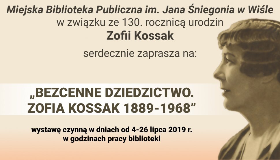 Plakat wystawy o Zofii Kossak